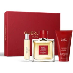 Guerlain - Habit Rouge Coffret Eau De Toilette Avec Son Vaporisateur De Voyage Et Son Gel Douche