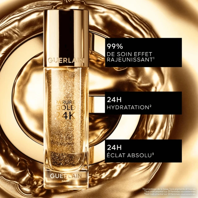 Guerlain - Parure Gold 24K Base De Teint Perfectrice Concentré D’Éclat - Hydratation 24H – Image 3
