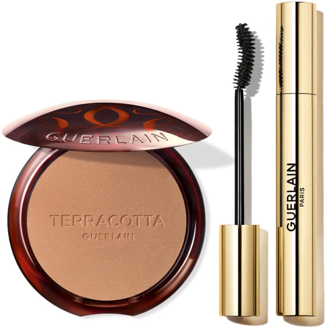 Guerlain - Terracotta X Noir G Coffret Poudre Bronzante & Le Mascara Courbe Volume Intense 24H